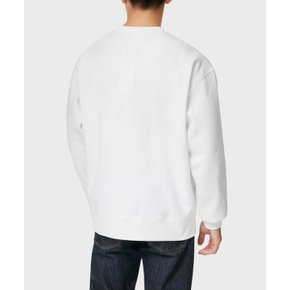 플리스 릴렉스드 크루넥 White 스웨트 스웻셔츠 2760735