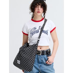 POLKA DOT ECO CROSS BAG_BLACK