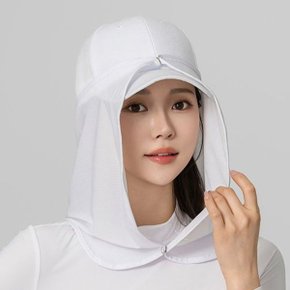 파비온 자외선차단 지오벨 솔리드 햇빛가리개 모자가리개 (화이...