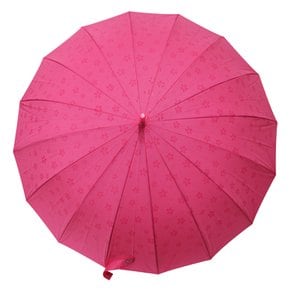 꽃이 피는 벚꽃 장우산 핫 핑크 16K 자동우산