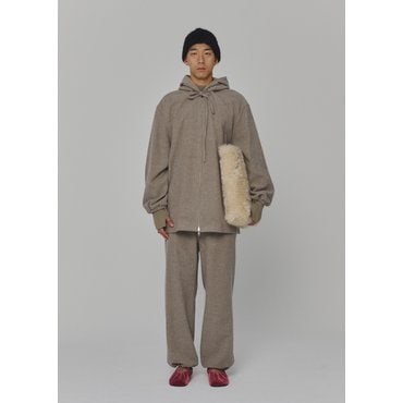 샵아모멘토 아모멘토 24FW WOOL ZIP UP PONCHO (2COLORS)