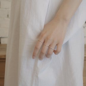 14K 반지 베이직 큐빅 링 size1