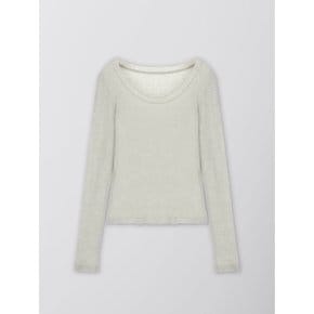 [예린 PICK!] 네츄럴 컷 유넥 티셔츠_light gray