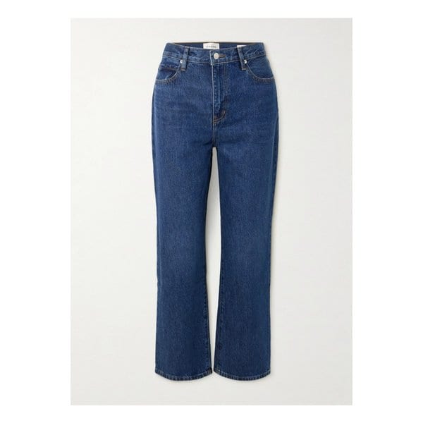 넷 서스테인 르 제인 앵클 크롭 하이라이즈 스트레이트  진 미드 데님 1647597350108344