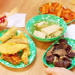 추억의 옛날 떡볶이 접시 분식집 그릇 5종 포장마차 분식