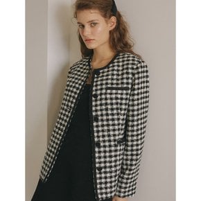 HOUND-TOOTH CHECK JACKET