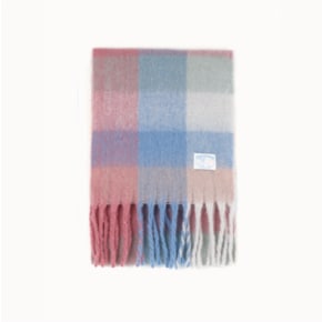 FAIRY COTTON CHECK MUFFLER [COTTON CANDY] - FAIRY 코튼 체크 머플러 (M003CC)