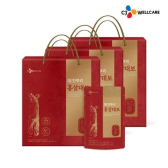  [CJ공식] 한뿌리 홍삼대보 24포 4박스