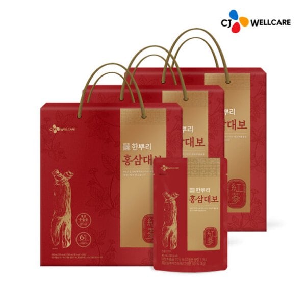 [CJ공식] 한뿌리 홍삼대보(40ml*24포) 3박스
