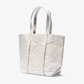 AMIACALVA/아미아칼바/ WASHED CANVAS 6POCKETS TOTE/수입도트백/WHITE/ACC2M80005A00