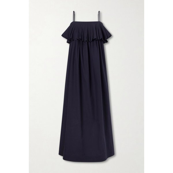 로이스 러플 코튼 트윌 미디 원피스 46376663163017747