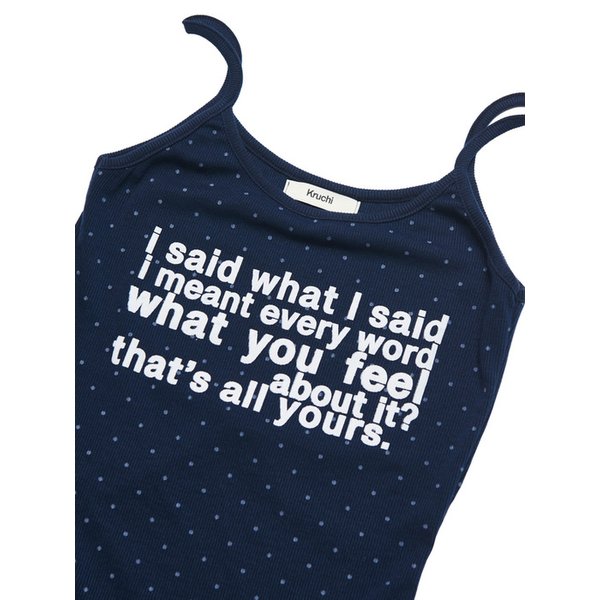 i said what I said Sleeveless (NAVY)