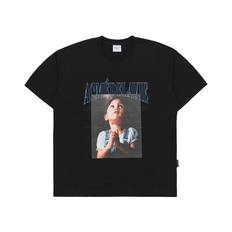 DTP PRAY GIRL BABY FACE SHORT SLEEVE T-SHIRT BLACK-DBF기도소녀