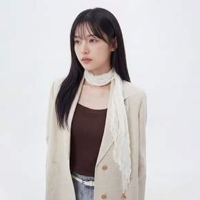 플리츠 시어 스카프 AS7AM461