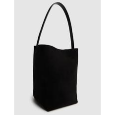 더 로우 여성 Medium N/s Park Tote 스웨이드 백 블랙 80IAIC017 6096383