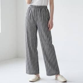 HWASE / 화세 체크블랙파자마팬츠_HB6MPT024C