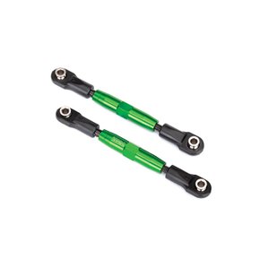 AX3644G Camber links, rear (TUBES green-anodized 7075-T6 aluminum, stronger than titanium) (73mm) (2)/ rod ends (4)/ aluminum wrench (1) (2579 3x15 BCS (4) required for installation)