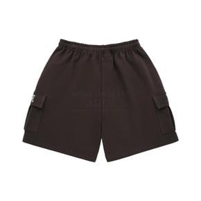 AE LOGO CARGO SHORT PANTS BROWN AE로고 카고 팬츠 브라운