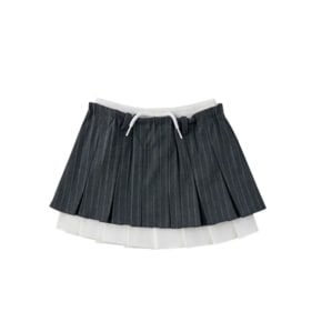 [센텀점_아꽁떼]테일스쿱 플리츠레이어드스커트 (76A14-430-01)