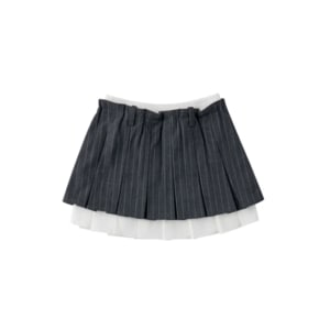 [센텀점_아꽁떼]테일스쿱 플리츠레이어드스커트 (76A14-430-01)