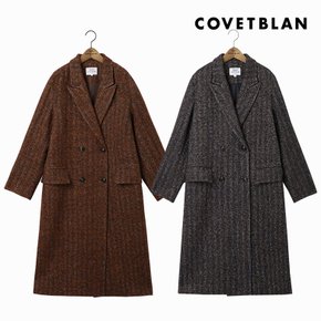 [COVETBLAN] 여성 빈티지 더블 코트(V198MCT218W)