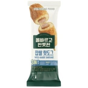 올바르고반듯한 찹쌀핫도그 냉동핫도그 (80gX20봉)