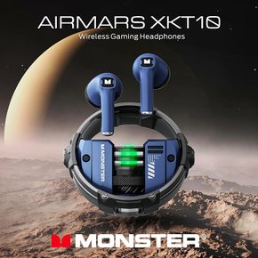 MONSTER 무선 이어폰 TWS AIRMARS XKT10NV 네이비- 게이밍 저