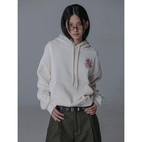 CLOVER M NEEDLEWORK HOODY_CREAM