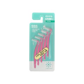 시린메디 치간칫솔 L자형 SSS 0.7mm 5P