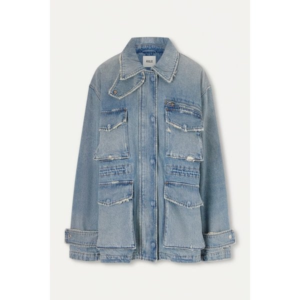 오브리 디스트레스드 데님 재킷 라이트 데님 46376663163046437