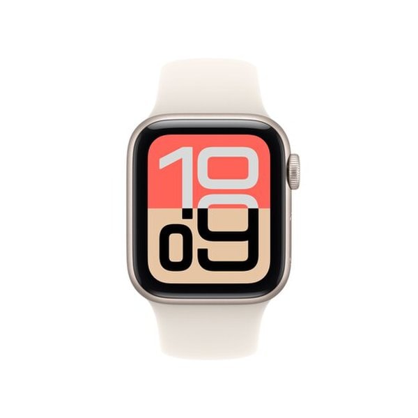워치 SE 3 GPS 40mm 스타라이트 알루미늄, 스타라이트 스포츠 밴드 (ML) MEH54KH/A