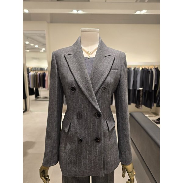 [파주점] 스트라이프 피크드 더블 자켓 JRCA0JK761