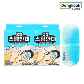 굿잠 스팀안대 (카모마일향) 10입 2박스 / 눈찜질 일회용안대 온열찜질 숙면 안구건조