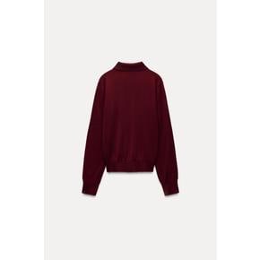 베이직 울 폴로 셔츠 9598/182 BURGUNDY