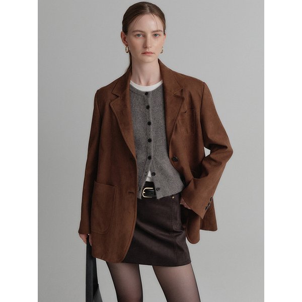 앤써니 싱글 스웨이드 자켓_브라운 / ANTHONY SINGLE SUEDE JACKET_BROWN