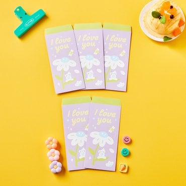 BUTTER(버터) [버터샵] 플라워 용돈봉투 라벤더