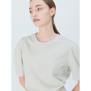 SHOULDER TUCK T-SHIRT LIGHT GRAY