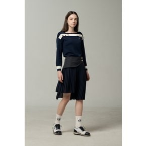 2022 SS HORSERIDING PLEATS SKIRT _A22ASK113