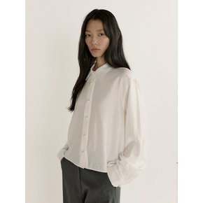 PEARL BUTTON SILKET SHIRT (2COLOR)