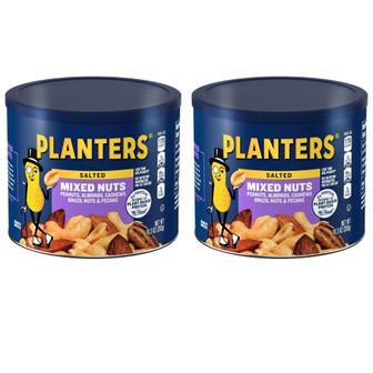  [해외직구] 플랜터스 솔티드 믹스넛 견과류 292g 2팩 Planters Mixed Nuts 10.3oz