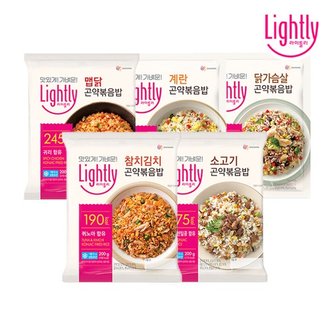  라이틀리 곤약볶음밥 200g x 10개/참치김치2+소고기2+맵닭2+계란2+닭가슴살2