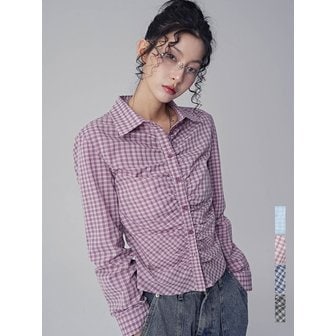 urbandress(어반드레스) 앨빈 체크 셔링 셔츠_4Colors