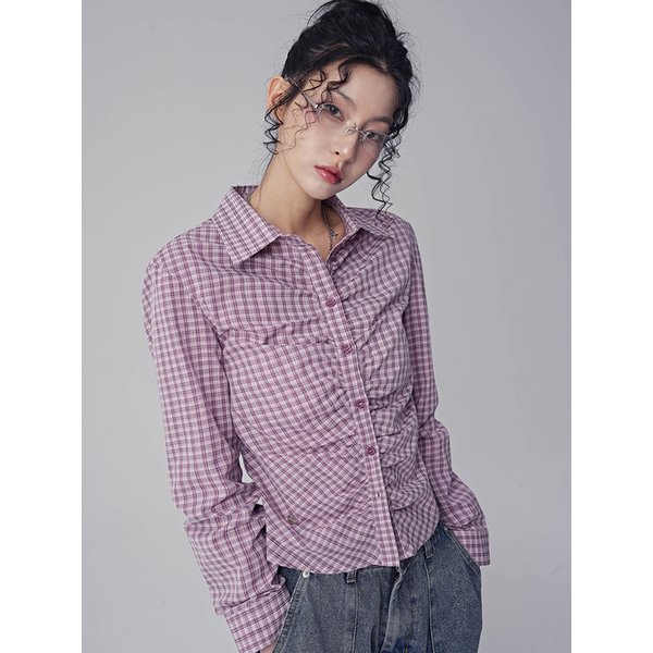 앨빈 체크 셔링 셔츠_4Colors