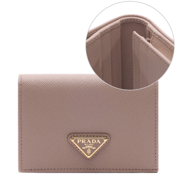 [부산점] [프라다] 26SS 여성 사피아노 삼각로고 반지갑 (1MV021 QHH F0236 26S)