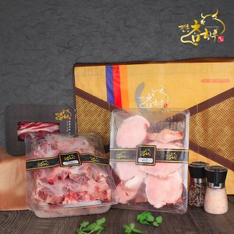 전통참한우 건강곰탕선물세트 사골2kg+잡뼈2kg+사태400g(냉동) 총 4.4kg