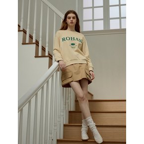 Charlesderohan embroidery sweat shirt_Yellow