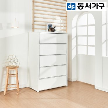 신세계라이브쇼핑 [최대 20% 추가할인] [동서가구] 로피엘 900 5단 하이그로시 서랍장 DF924357