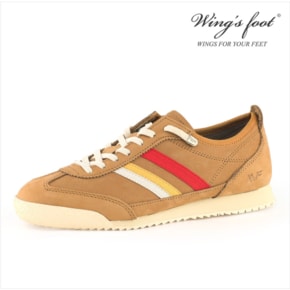 윙스풋(WINGS FOOT) BERN 가죽 밴드 스니커즈 탄 남녀공용 (NUBUCK)W1009042