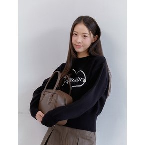 ANC HEART ROSE KNIT_BLACK