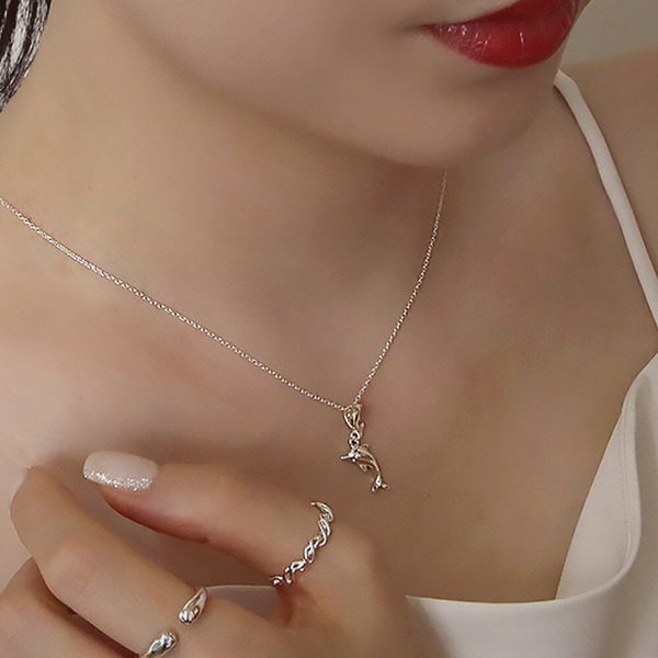 925 SILVER 실버 돌고래 목걸이